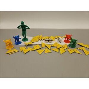 Mouse Trap Board Game Replacement Parts Mice Balls Diver Cheese Lot Of 59